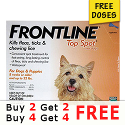 Frontline Top Spot Small Dogs 0-22 Lbs (Orange) - Buy 1, Get 1 Free