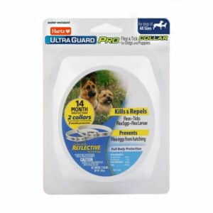 Hartz UltraGuard Pro Reflective Flea & Tick Collar for Dogs and Puppies 7 Month Protection 2ct