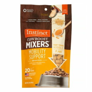 Instinct Freeze Dried Raw Boost Mixers Mobility Support Grain-Free All Natural Dog Food Topper by Nature s Variety 5.5 oz. Bag