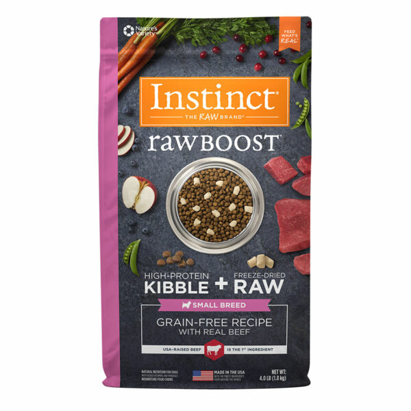 Instinct Instinct Raw Boost Grain Free Beef Recipe Small Breed Dry Dog Food | 4 lb