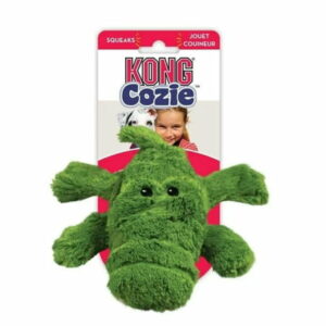 KONG Cozie Ali the Alligator Dog Toy Medium Green