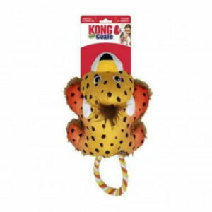 KONG Cozie Tuggz Cheetah Plush Dog Toy