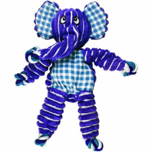 KONG Floppy Knots Elephant Dog Toy Purple