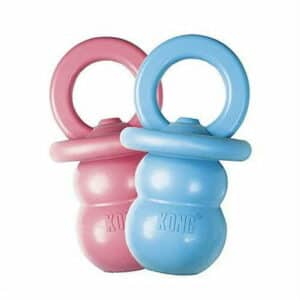 KONG - Puppy Binkie - Soft Teething Rubber Treat Dispensing Dog Toy (Assorted Colors) - for Medium Puppies