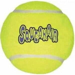 KONG - Squeakair Ball - Dog Toy Premium Squeak Tennis Balls Gentle on Teeth - For Medium Dogs