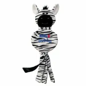 KONG Wubba No Stuff Dog Toy Zebra