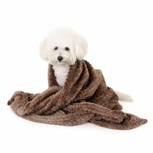 KYAIGUO Small Fleece Dog Blankets Puppy Calming Super Soft Fluffy Dog Blankets Sleep Mat Cute for Kittens Small Dogs