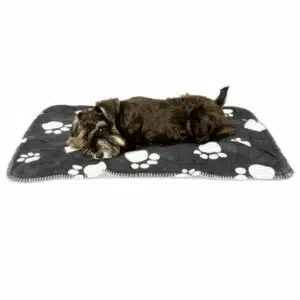 Kritter Planet Waterproof Throws Dogs Blanket Leak Proof Couch Covers Bed Blanket for Pets Reversible Sherpa Fleece Throw Cusion Mat Blanket for Medium Large Dog 20 *30 ,Dark Grey Paw