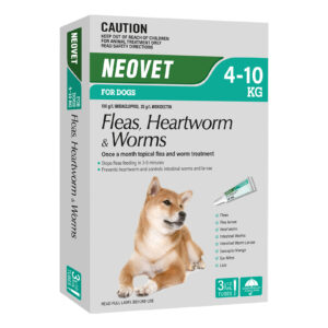 Neovet Spot-On For Medium Dogs 8.8 To 22lbs (Aqua) 3 Pipettes