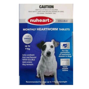 Nuheart For Small Dogs Upto 25lbs (Blue) 12 Tablets