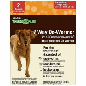 [Pack of 3] Sentry Worm X Plus Large Dogs 2 count