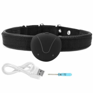 Pet GPS Locator Dog Smart Mini Tracker IP67 Waterproof Anti Lost Collar Tracer (Black)