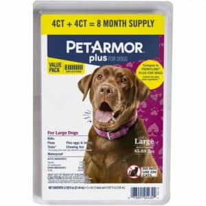 PetArmor Plus Flea & Tick Prevention for Large Dogs 45-88 lbs 8 Month Supply