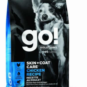 Petcurean Go! Solutions Skin + Coat Care Chicken Recipe Dry Dog Food - 22 lb Bag