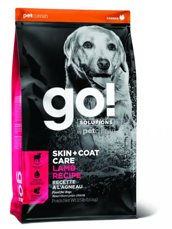 Petcurean Go! Solutions Skin + Coat Care Lamb Recipe Dry Dog Food - 12 lb Bag