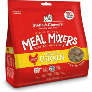 Stella & Chewy s Freeze Dried Raw Chewy s Chicken Meal Mixers Dog Food Topper for Small & Large Breeds Grain Free Protein Rich Recipe 18 oz Bag 18 Ounce (Pack of 1)