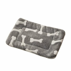 YOLOKE All-Season Plush Fleece Pet Bed Mat for Dogs - Machine Washable Cozy and Comfortable Dog Blanket for Year-Round Use