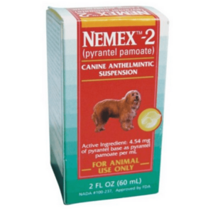 Zoetis 836 NEMEX-2 Oral Dewormer Liquid for Puppies and Dogs 60 mL