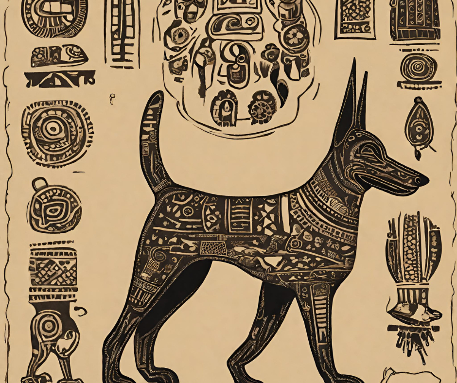 An historical image of a Xolo Dog