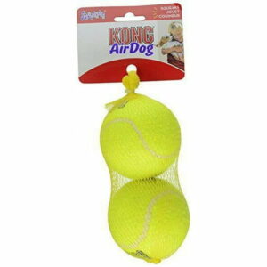 kong air dog squeakair dog toy tennis balls large 2-balls