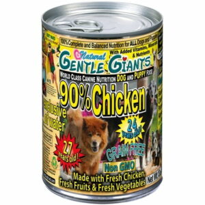 (12 Pack) Gentle Giants Canine Nutrition 90% Chicken Grain-Free Wet Dog Food 13 oz