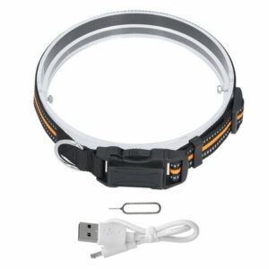 Adjustable Pet Collar Anti Lost GPS Locator Intelligent Real Time Tracking Device for Indoor OutdoorOrange