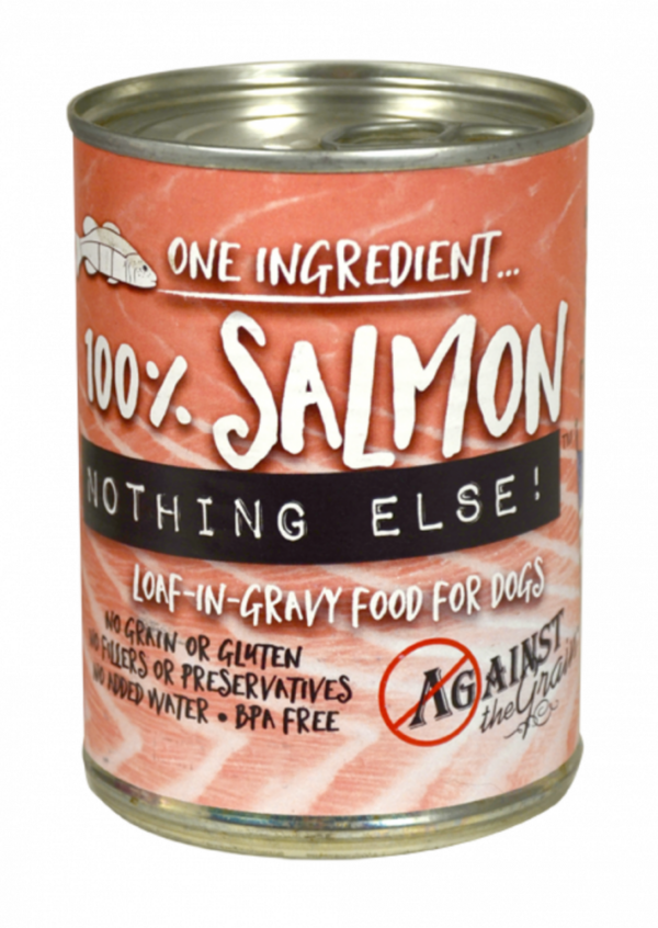 Against the Grain Nothing Else Grain Free One Ingredient 100% Salmon Canned Dog Food - 11 oz, case of 12