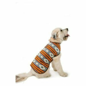 BIN24 Denim Southwest Dog Blanket Coat (Small)