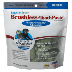 Gray Muzzle Brushless Toothpaste for Dogs Dental Health Small to Medium