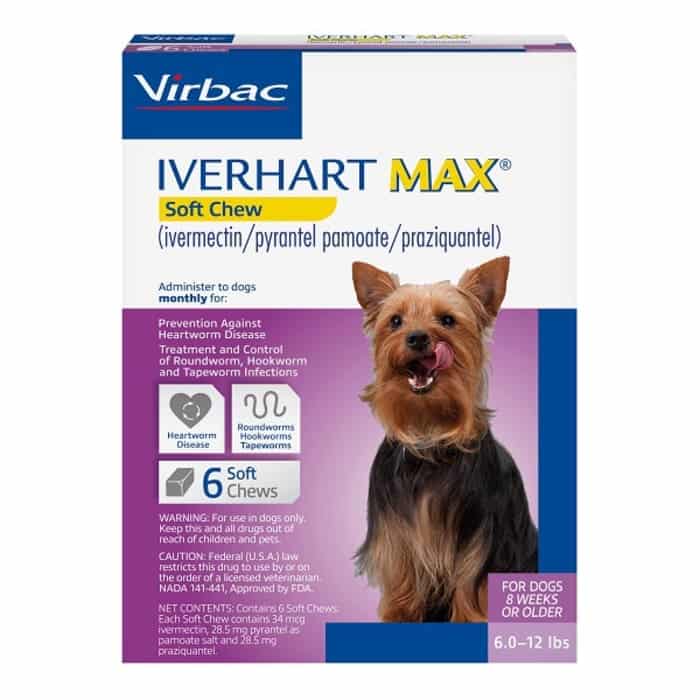 Iverhart Max Soft Chews for Dogs 6 to 12 lbs