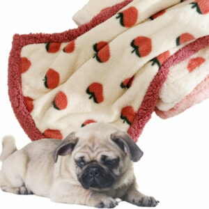 KYAIGUO Large Dog Blanket Pet Blankets for Dogs with Peach Pattern Premium Puppy Bed Pet Supplies