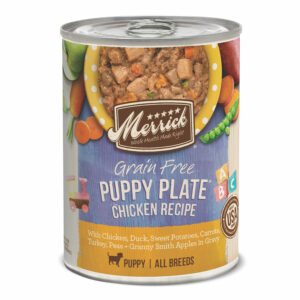 Merrick Merrick Grain Free Puppy Plate Chicken Recipe Wet Dog Food | 12.7 oz - 12 pk