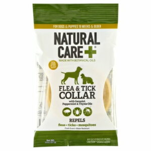 Natural Care Flea and Tick Repellent Collar for Dogs and Puppies - 4 month supply