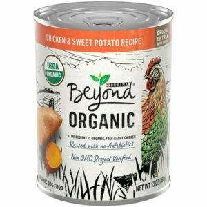 Organic Wet Dog Food Chicken Sweet Potato 13 oz Cans (12 Pack)