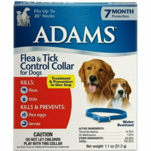[Pack of 3] Adams Flea and Tick Collar For Dogs 7 Month Protection 1 count