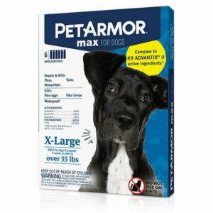PetArmor Max Flea Tick and Mosquito Prevention for XL Dogs (Over 55 Pounds) Topical Dog Flea Treatment Repels and Kills 6 Month Supply