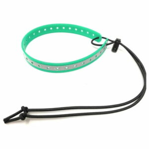 Replacement GPS eCollar with Adjustable Bungee Multi-Hole Design and Secure Toggle Closure for Small Dogs (Reflective Green Small Neck)