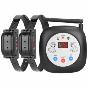 Wireless Dog Fence iMounTEK Electric Pet Containment System Adjustable Control Range 65 to 328 Feet with GPS Location Monitor Rechargeable Waterproof Collar Receiver(2pcs)