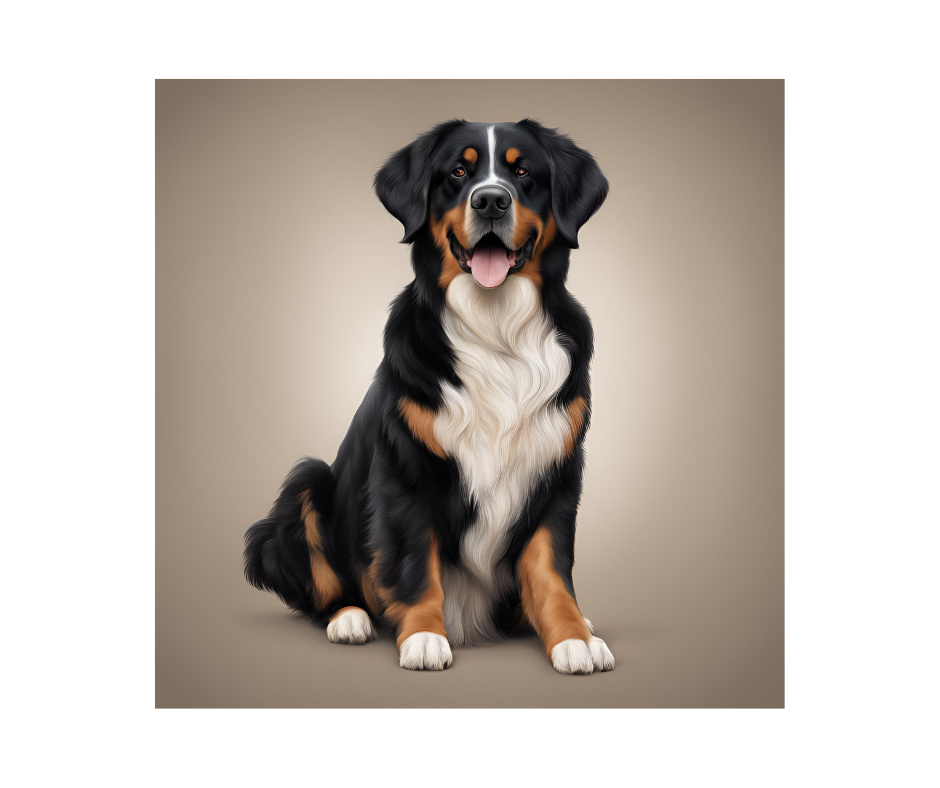 A Portrait of a Labernese sitting with a tan background