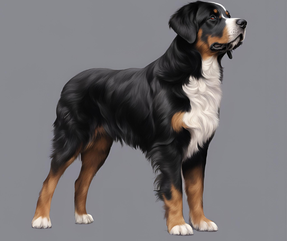 An Illustration of a Labernese form the side, showing the breed characteristics