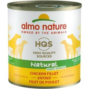 Almo Nature HQS Natural Dog Grain Free Additive Free Chicken Fillet Canned Dog Food 9.87-oz, case of 12