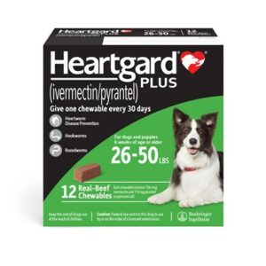 Heartgard Plus Chewables for Dogs Blue, 25 lbs. and under, 12 Month Supply