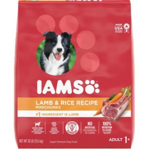 Iams Minichunks Adult Lamb and Rice Recipe Dry Dog Food 30-lb