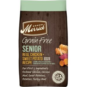 Merrick Grain Free Senior Real Chicken & Sweet Potato Recipe Dry Dog Food 22-lb