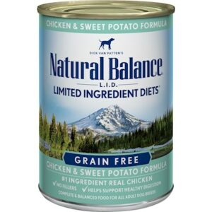 Natural Balance L.I.D Limited Ingredient Diets Sweet Potato and Chicken Canned Dog Formula 13 oz. - case of 12