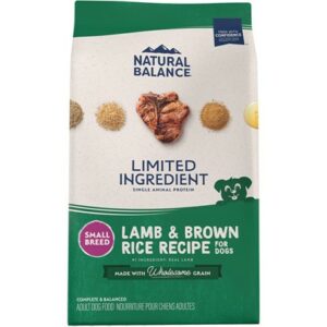 Natural Balance L.I.D. Limited Ingredient Diets Lamb & Brown Rice Formula Small Breed Bites Dry Dog Food 4-lb