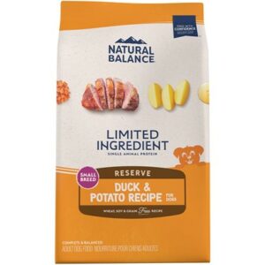 Natural Balance L.I.D. Limited Ingredient Diets Potato & Duck Small Breed Bites Dry Dog Food 4-lb