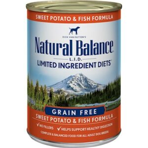 Natural Balance L.I.D. Limited Ingredient Diets Sweet Potato & Fish Canned Dog Formula 13 oz. - case of 12