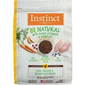 Nature's Variety Instinct Be Natural Chicken & Brown Rice Recipe Dry Dog Food 25-lb