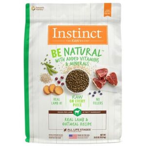 Nature's Variety Instinct Be Natural Lamb & Oatmeal Recipe Dry Dog Food 24-lb